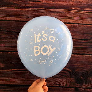 12 Inch Blue It's A Boy Latex Balloon (Pack of 10) - Online Party Supplies