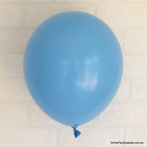 Online Party Supplies 12 inch 3.2g thickened blue colour latex balloon pack of 10