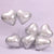 12" Chrome Heart Latex Balloon 10 Pack - Metallic Silver