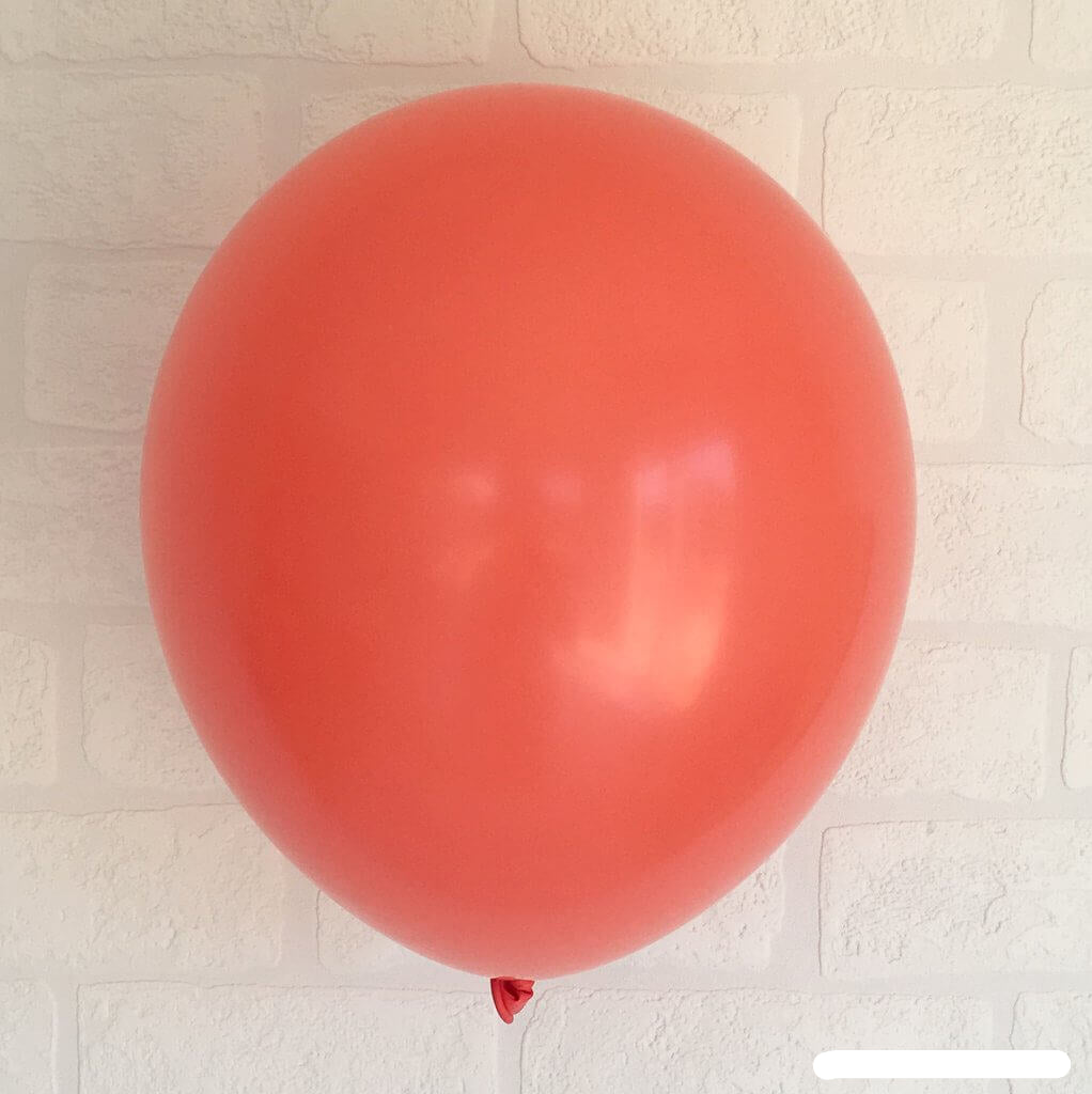 Online Party Supplies 12 inch 3.2g thickened coral colour latex balloon pack of 10