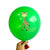 12" Giraffe Print Green Latex Balloon 10 Pack