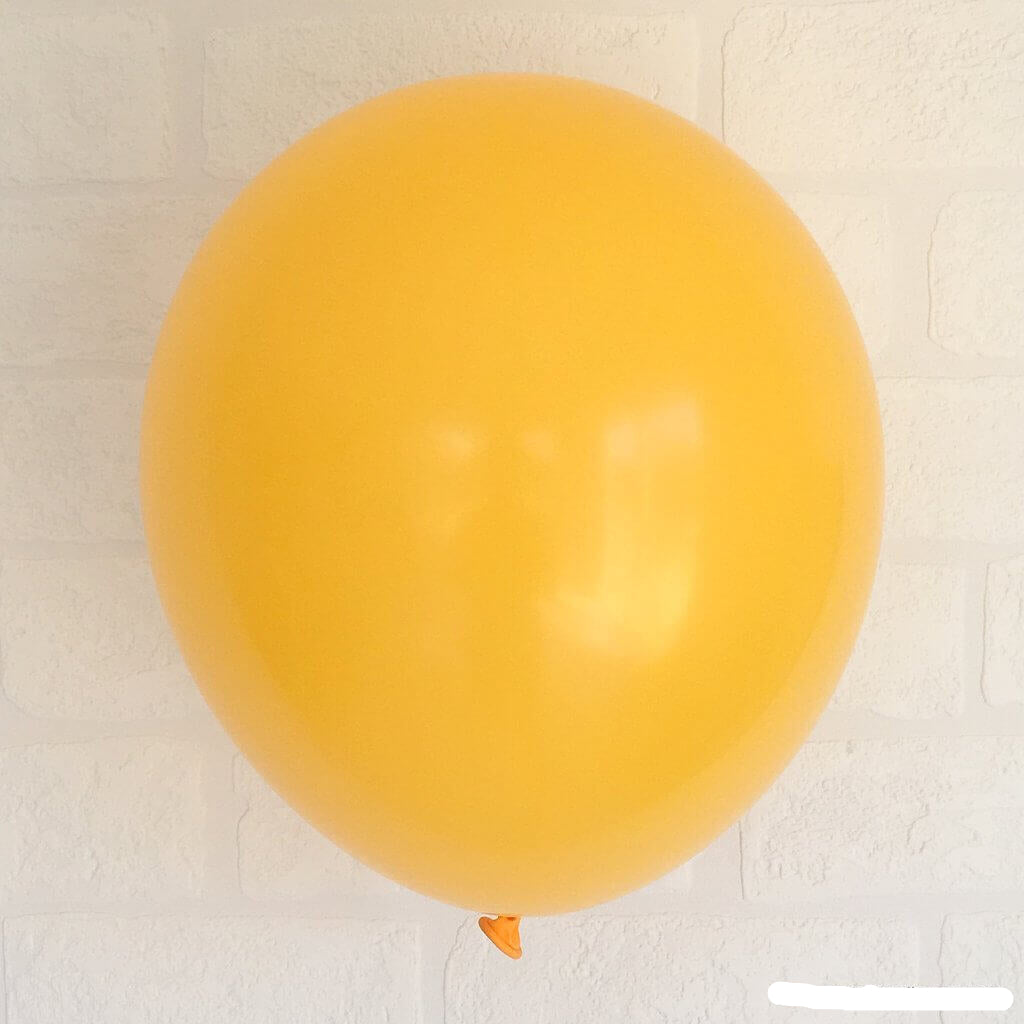Online Party Supplies 12 inch 3.2g thickened golden rod yellow colour latex balloons pack of 10
