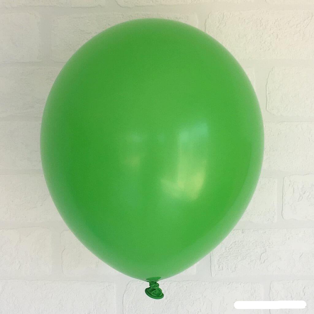 Online Party Supplies 12 inch 3.2g thickened green colour latex balloon pack of 10