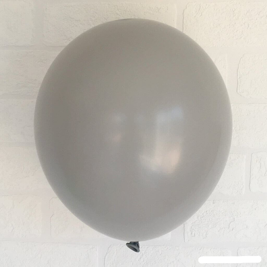 Online Party Supplies 12 inch 3.2g thickened grey colour latex balloon pack of 10