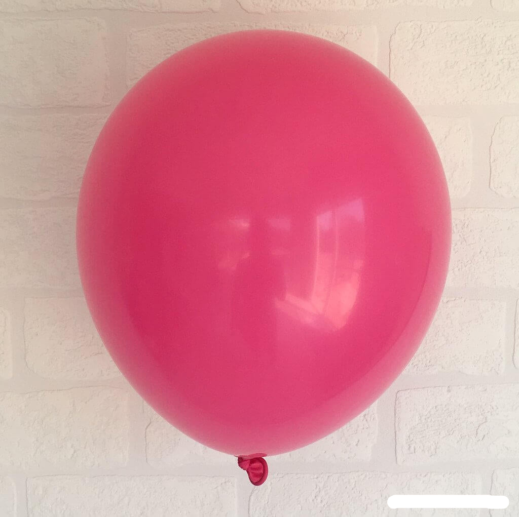 Online Party Supplies 12 inch 3.2g thickened hot pink colour latex balloon pack of 10