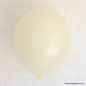 12" 3.2g Thickened Ivory Light Yellow Latex Party Balloon Bouquet (10 pieces)