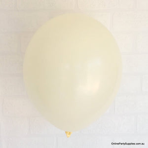 Online Party Supplies 12 inch 3.2g thickened ivory beige cream nude colour latex balloon pack of 10