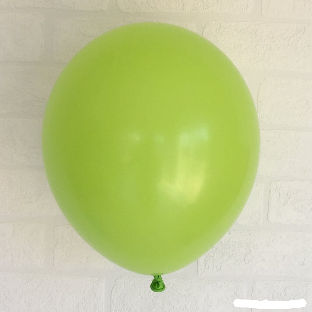 Online Party Supplies 12 inch 3.2g thickened lime colour latex balloon pack of 10