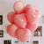 12" Macaron Heart Latex Balloon Bouquet - Peach