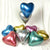 12" Chrome Heart Latex Balloon 10 Pack - Mix Colours