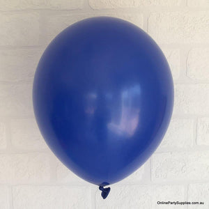 Online Party Supplies 12 inch 3.2g thickened royal blue colour latex balloon pack of 10