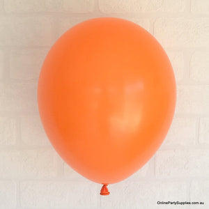 Online Party Supplies 12 inch 3.2g thickened orange colour latex balloon pack of 10