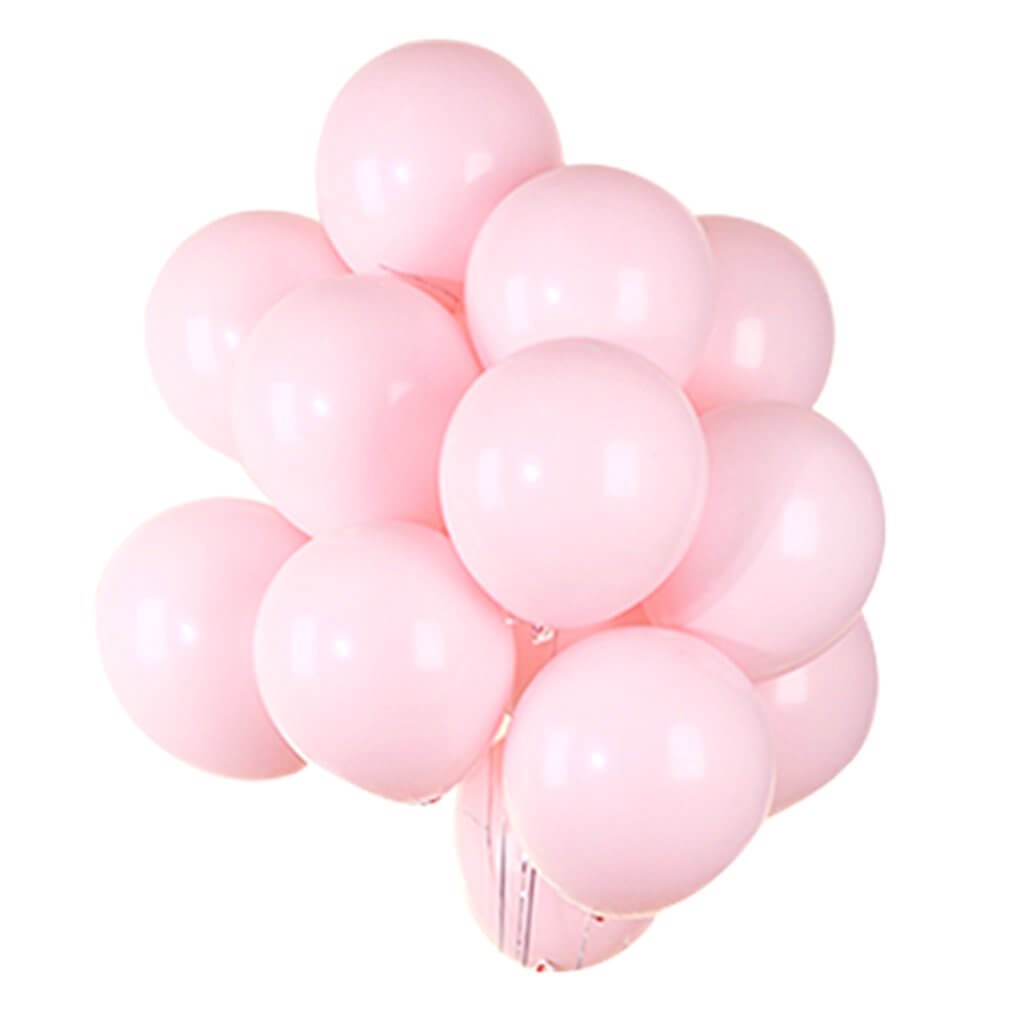 10 Inch or 12 Inch Pastel Macaron Baby Pink Latex Balloons (Pack of 10)