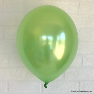 12 Inch Premium Quality Pearl Green Latex Balloon Bouquet Pack of 10