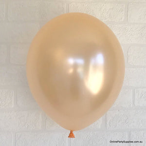 12 Inch Premium Quality Pearl Peach Latex Balloon Bouquet Pack of 10