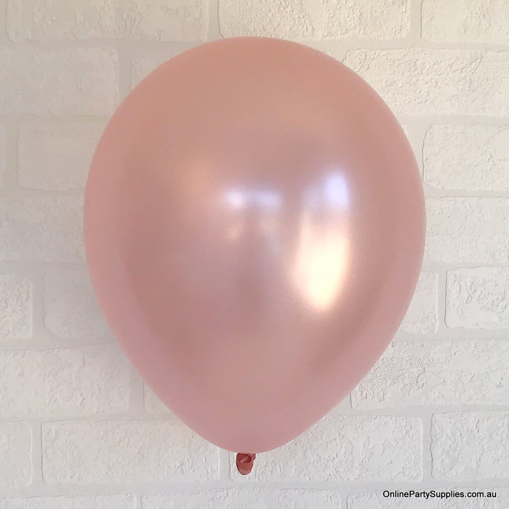 12 Inch Premium Quality Pearl rosewood Latex Balloon Bouquet Pack of 10