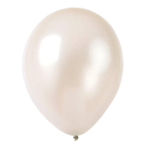 12 Inch Premium Quality Pearl White Latex Balloon Bouquet Pack of 10