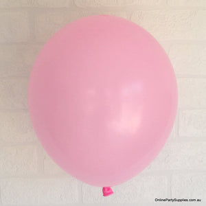 Online Party Supplies 12 inch 3.2g thickened pink colour latex balloon pack of 10