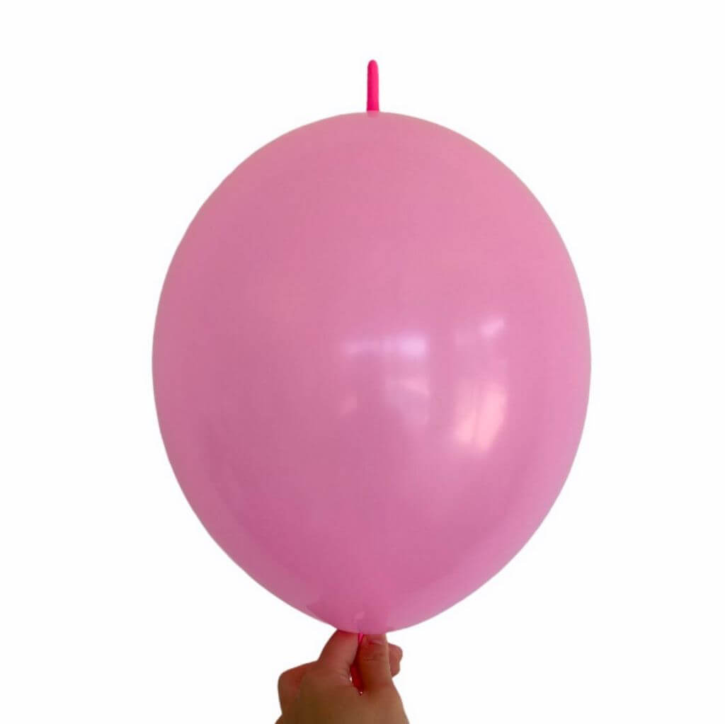 12" Latex Linking Tail Balloon 10 Pack - Pink