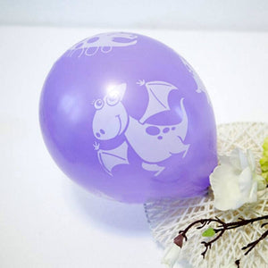 12" Online Party Supplies Purple Baby Dinosaur Latex Balloon