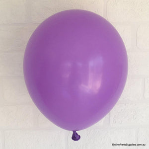 Online Party Supplies 12 inch 3.2g thickened purple colour latex balloon pack of 10