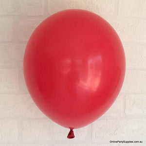 Online Party Supplies 12 inch 3.2g thickened red colour latex balloon pack of 10