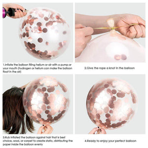 how to make confetti stays on latex balloons instructions Online Party Supplies