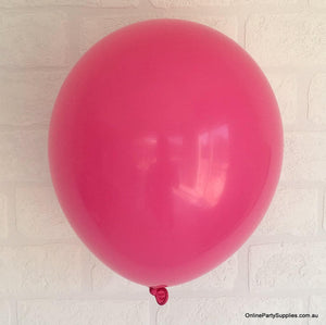 Online Party Supplies 12 inch 3.2g thickened hot pink colour latex balloon pack of 10