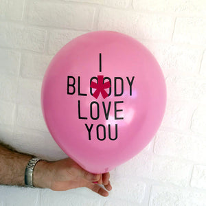 12" Online Party Supplies I Bloody Love You Adult Party Latex Balloon