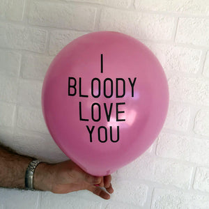 12" Online Party Supplies I Bloody Love You Hens Party Latex Balloon