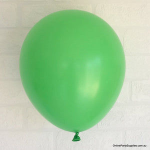 Online Party Supplies 12 inch 3.2g thickened spring green colour latex balloon pack of 10