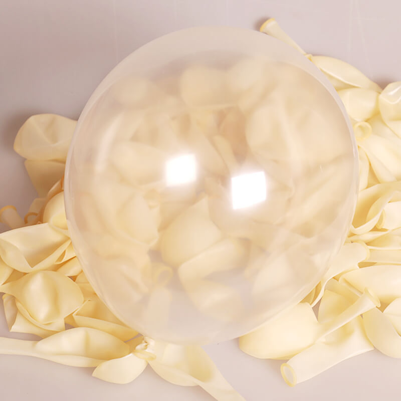 12" Transparent Clear Latex Party Balloon Bouquet - 10 Pieces for Wedding Bridal Shower Baby Shower Decorations