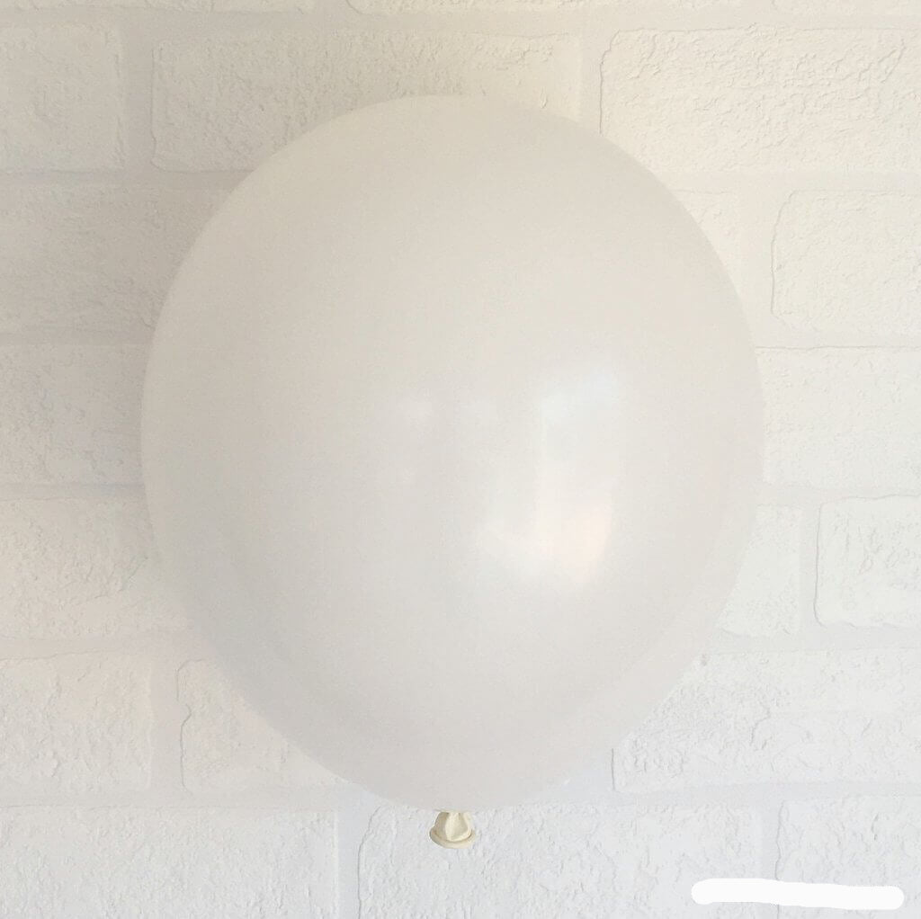 Online Party Supplies 12 inch 3.2g thickened white colour latex balloon pack of 10