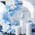 141pcs Macaron Blue, White & Silver Foil Confetti & Latex Balloon Garland DIY Kit - DIY Party Supplies & Balloon Decorations