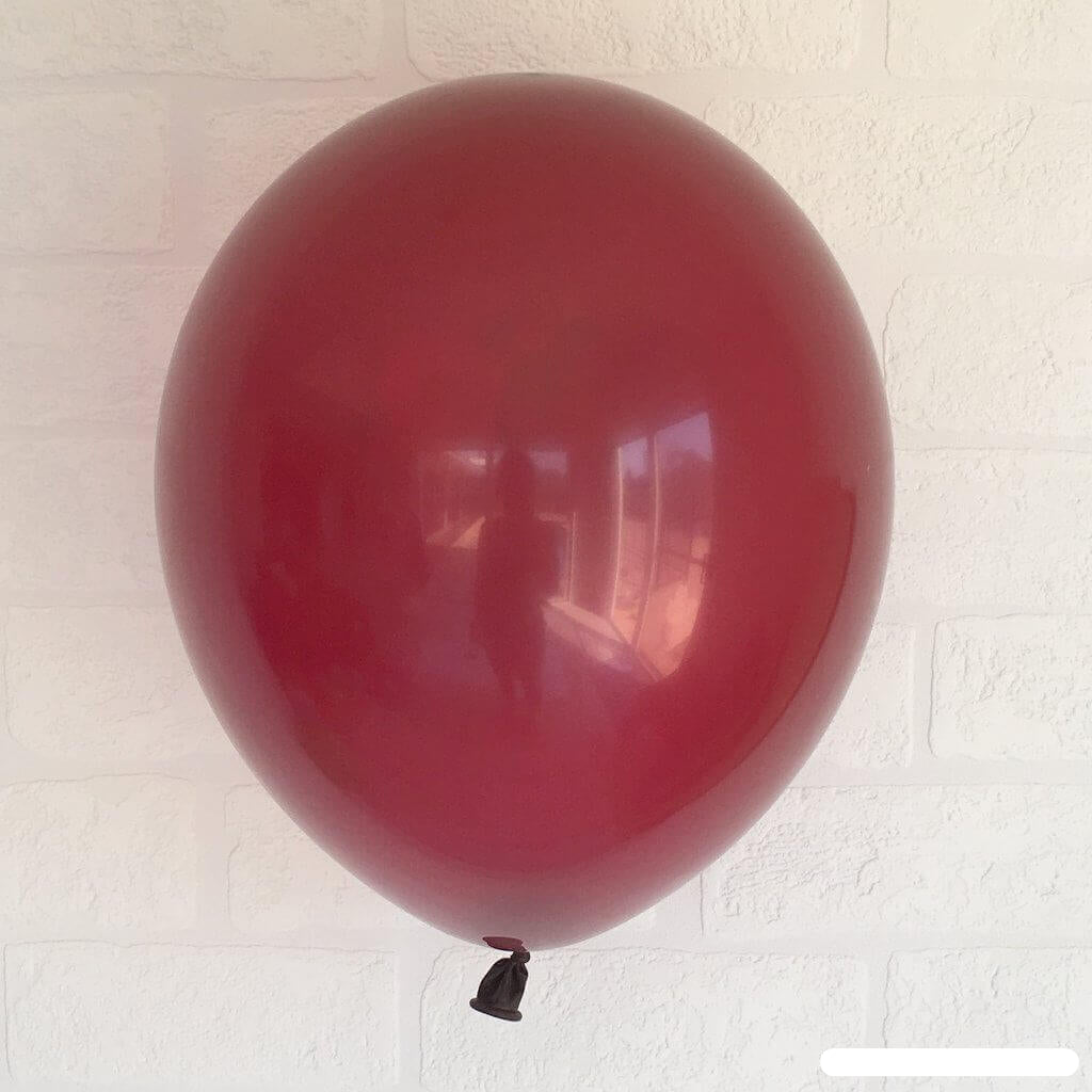 Online Party Supplies 12 inch 3.2g thickened burgundy colour latex balloon pack of 10