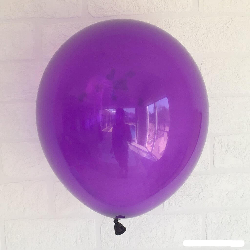 Online Party Supplies 12 inch 3.2g thickened dark purple colour latex balloon pack of 10