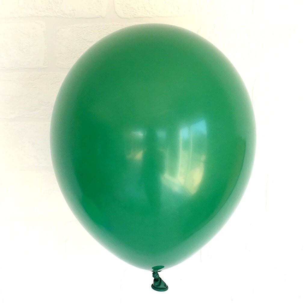 Online Party Supplies 12 inch 3.2g thickened forest green colour latex balloon pack of 10