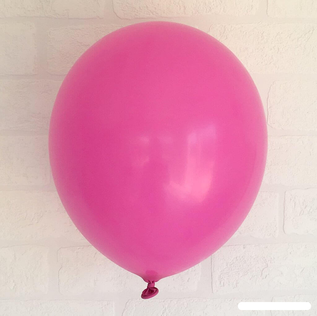 Online Party Supplies 12 inch 3.2g thickened fuchsia colour latex balloon pack of 10