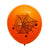 12" Large Spider Web Halloween Latex Balloon 10 Pack - Orange