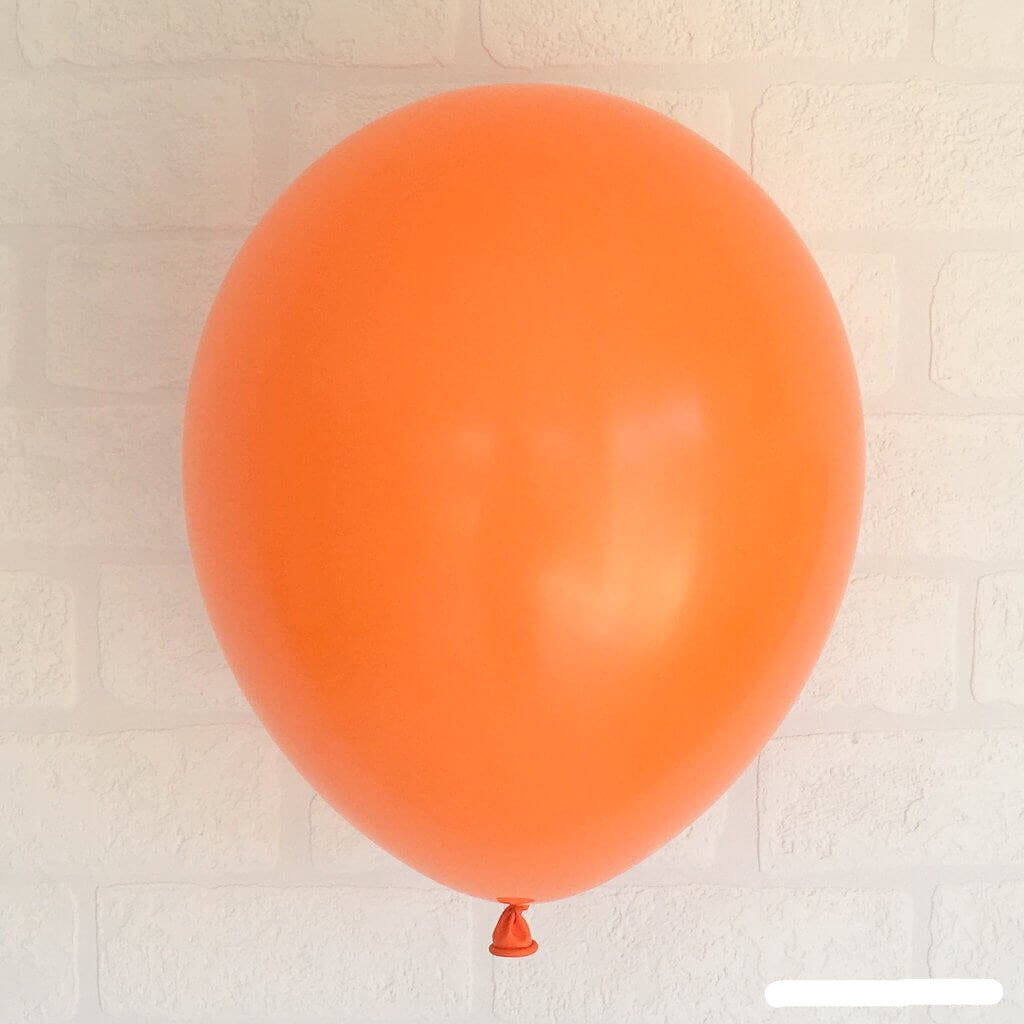Online Party Supplies 12 inch 3.2g thickened orange colour latex balloon pack of 10