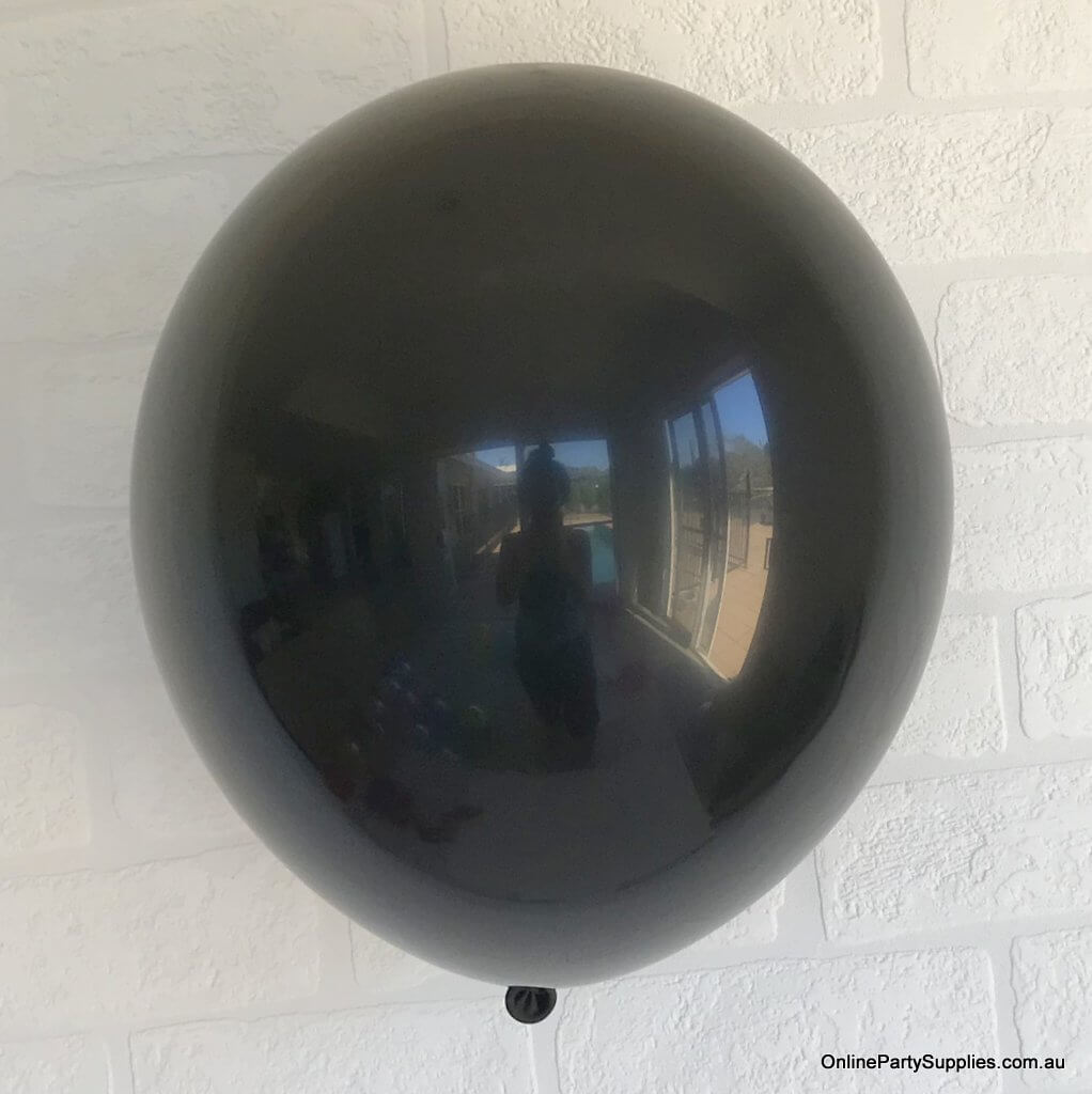 12 Inch Premium Quality Pearl Black Latex Balloon Bouquet Pack of 10