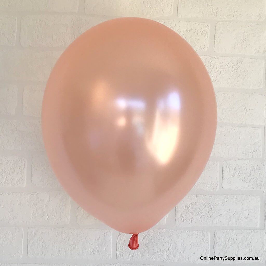 12 Inch Premium Quality Pearl rose gold Latex Balloon Bouquet Pack of 10