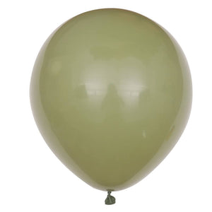 12-inch Vintage Retro Avocado Green Colour Latex Balloon 10 Pack
