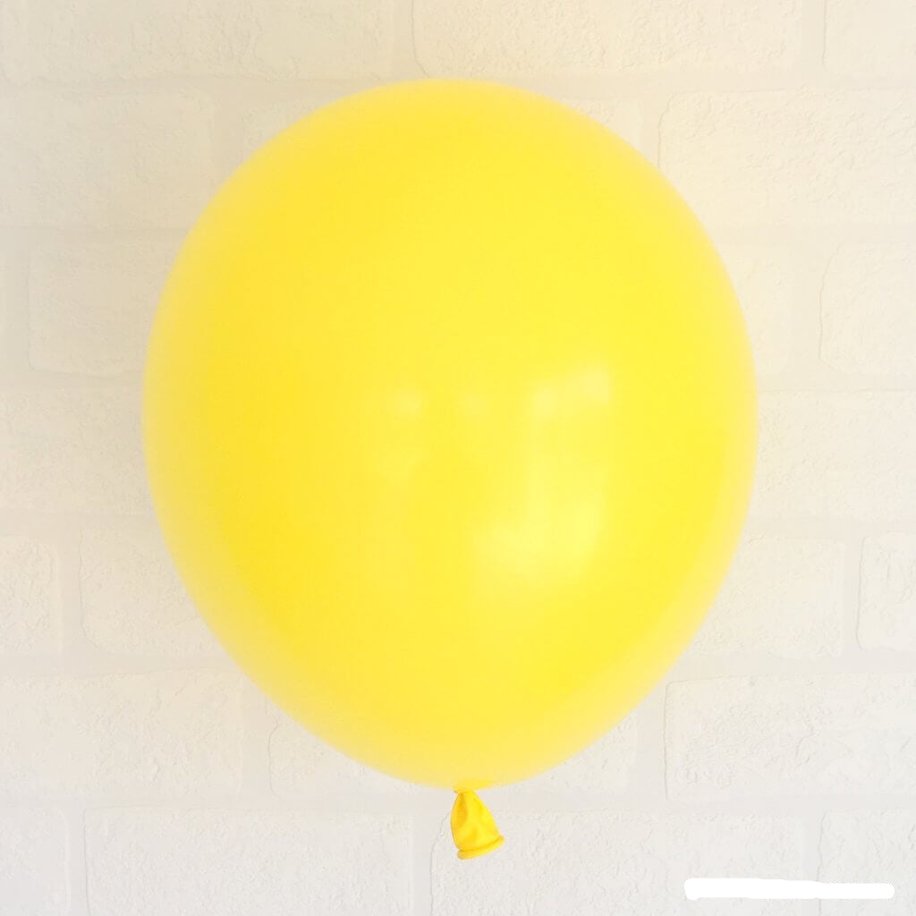 Online Party Supplies 12 inch 3.2g thickened yellow colour latex balloon pack of 10