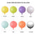22" Online Party Supplies Jumbo ORBZ Sphere 4D Round Macaron Pastel Foil Balloon