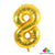 16" Gold Foil Balloon - Number 8 - Online Party Supplies