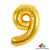 16" Gold Foil Balloon - Number 9 - Online Party Supplies
