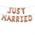16" Rose Gold 'JUST MARRIED' Foil Balloon Banner
