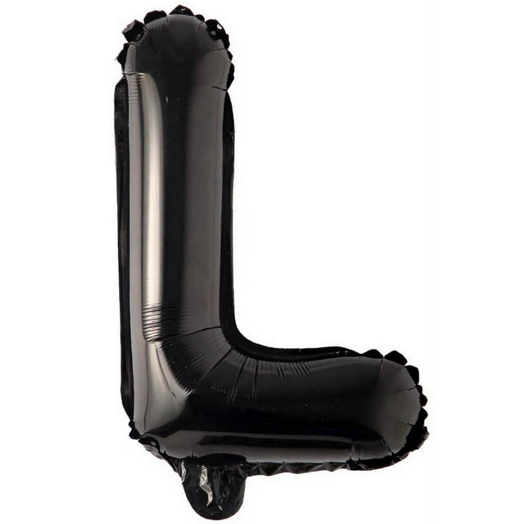16 inch black alphabet letter l Foil Balloon