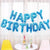 Online Party Supplies Australia 16 Inch Blue HAPPY BIRTHDAY Foil Letter Balloon Banner